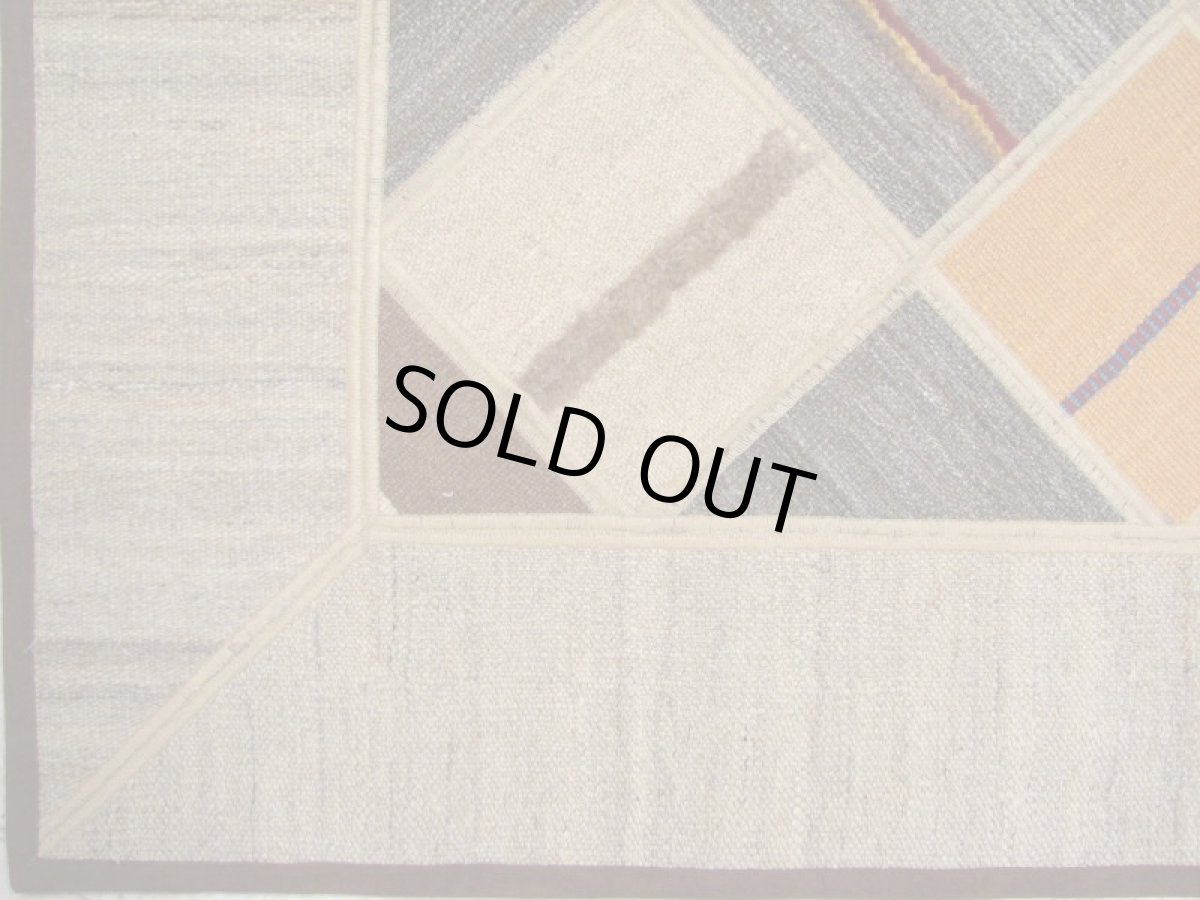 画像2: ペルシャキリムギャッベパッチワークラグNo.B137_207x150 (2)