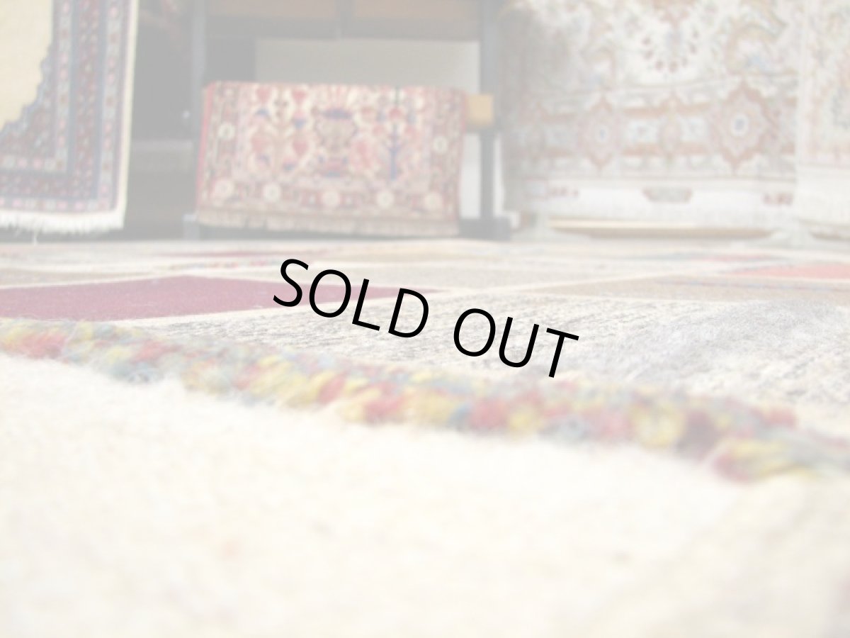 画像4: ペルシャキリムギャッベパッチワークラグB136TR205x149 (4)