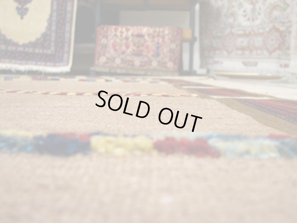 画像4: ペルシャキリムギャッベパッチワークラグB140TR203x140 (4)