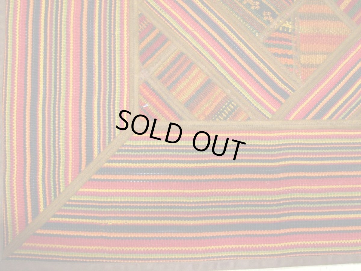 画像2: ペルシャキリムパッチワークラグB138TR198x144 (2)