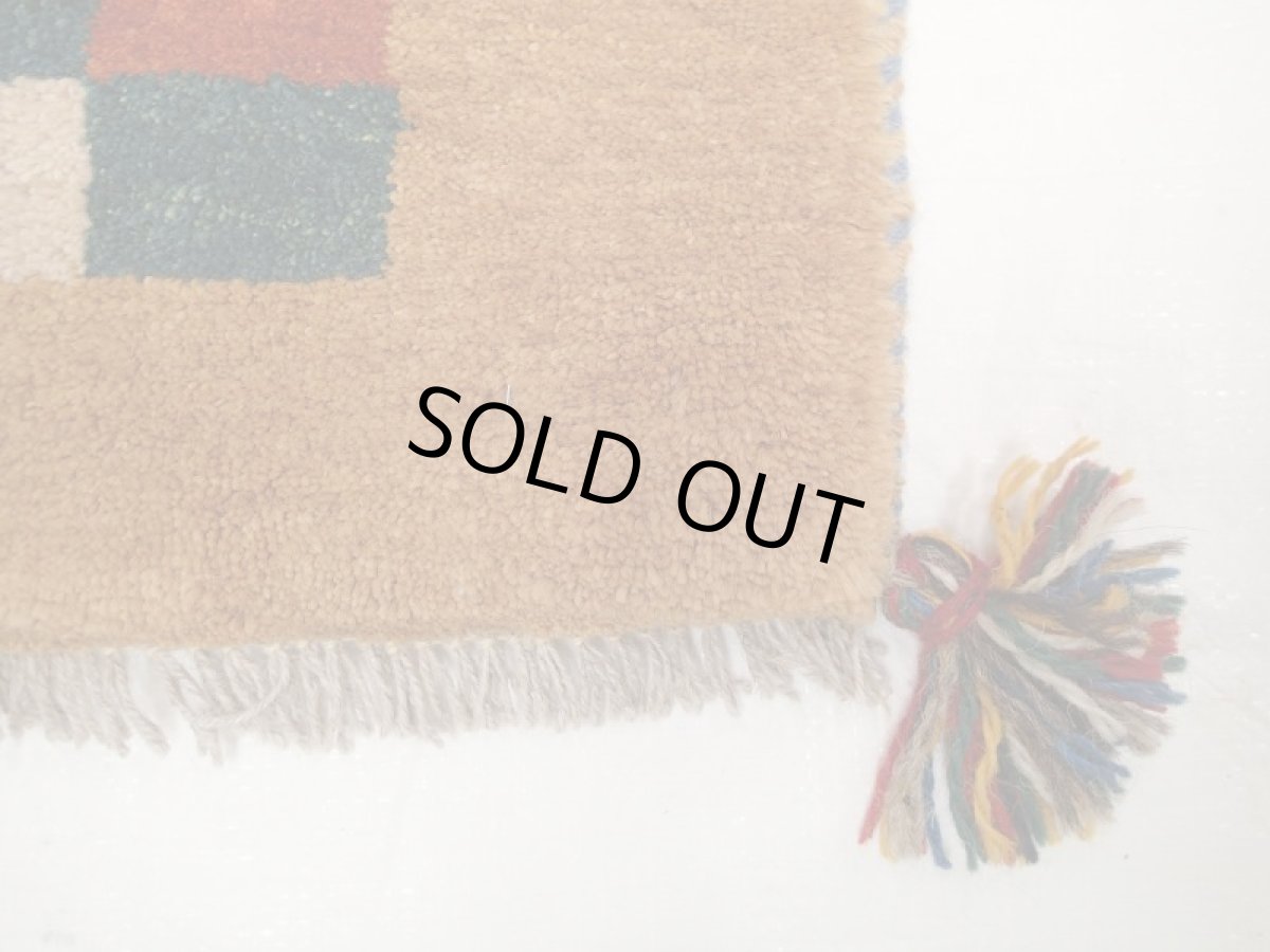 画像2: 座布団サイズミニギャッベ_C47_MiniGabbeh_35x42 (2)