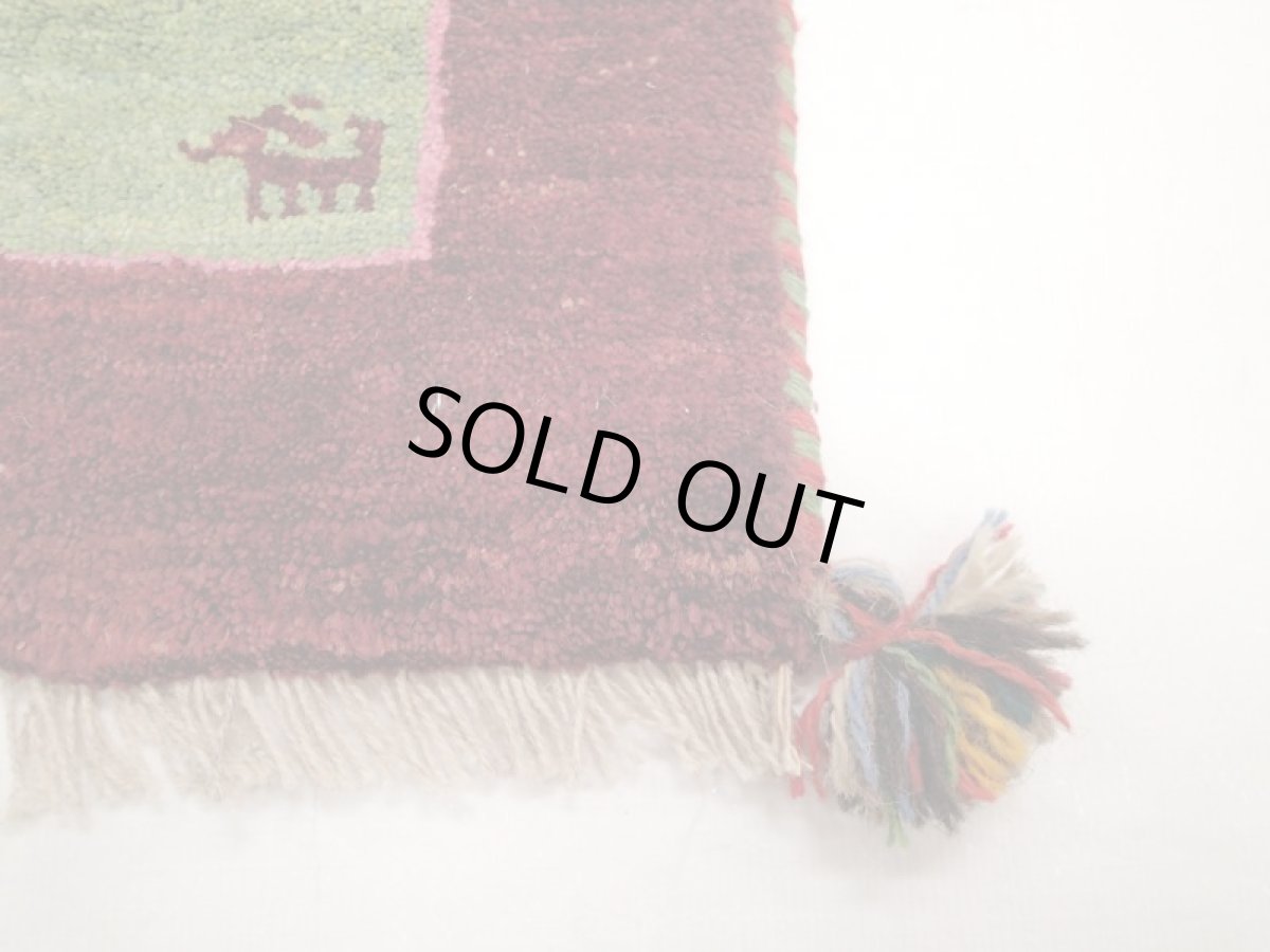 画像2: 座布団サイズミニギャッベ_C15_MiniGabbeh_37x39 (2)