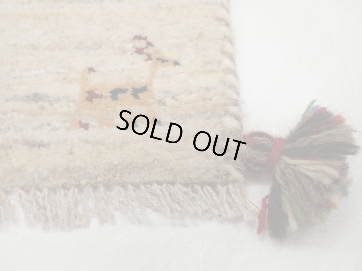 画像2: 座布団サイズミニギャッベ_C25_MiniGabbeh_39x38 (2)