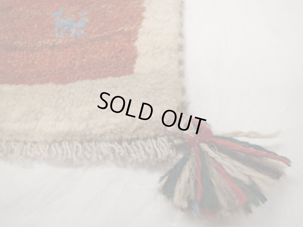 画像2: 座布団サイズミニギャッベ_C46_MiniGabbeh_39x38 (2)