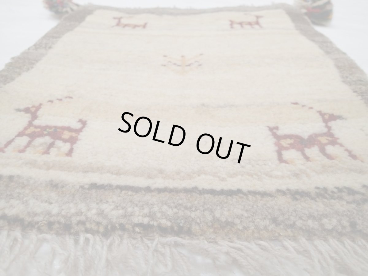 画像2: 座布団サイズミニギャッベMiniGabbeh_41x36 (2)