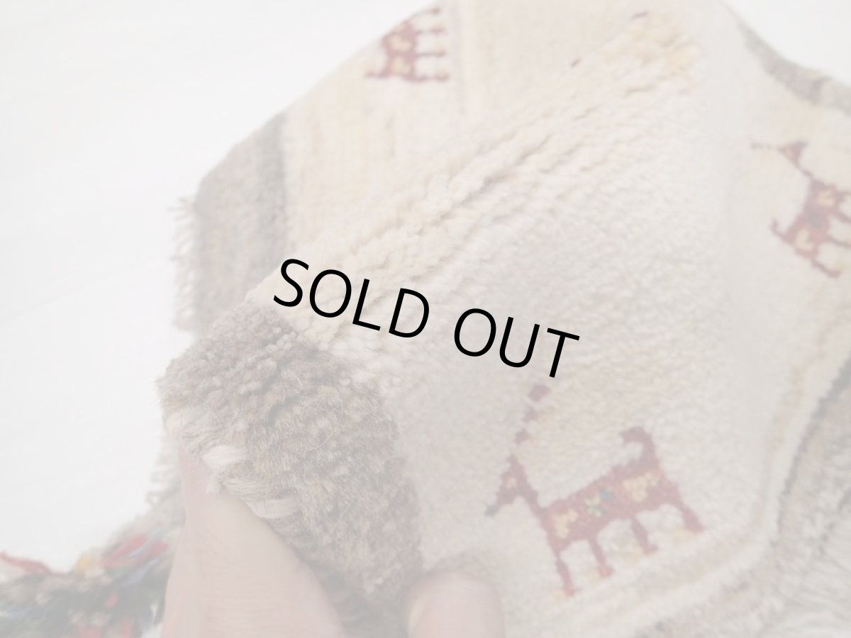 画像3: 座布団サイズミニギャッベMiniGabbeh_41x36 (3)