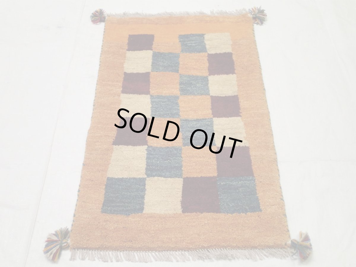 画像3: 玄関マットサイズギャッベ_C105_Gabbeh_81x51 (3)