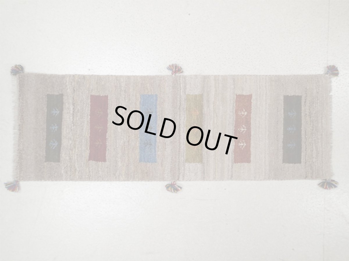 画像2: ランナーサイズギャッベ_C58_LongGabbeh140x47 (2)