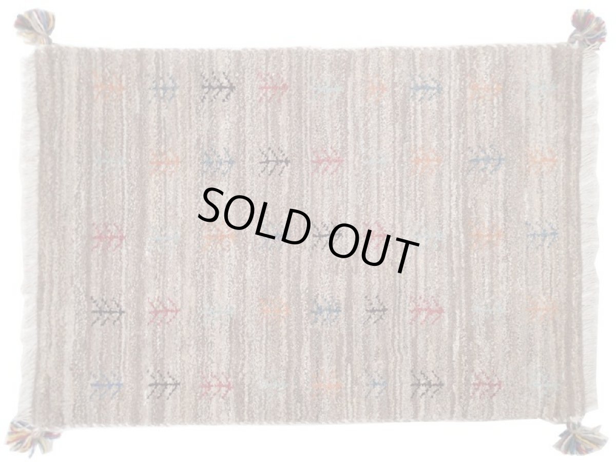 画像2: 玄関マットサイズギャッベGabbeh_87x60 (2)