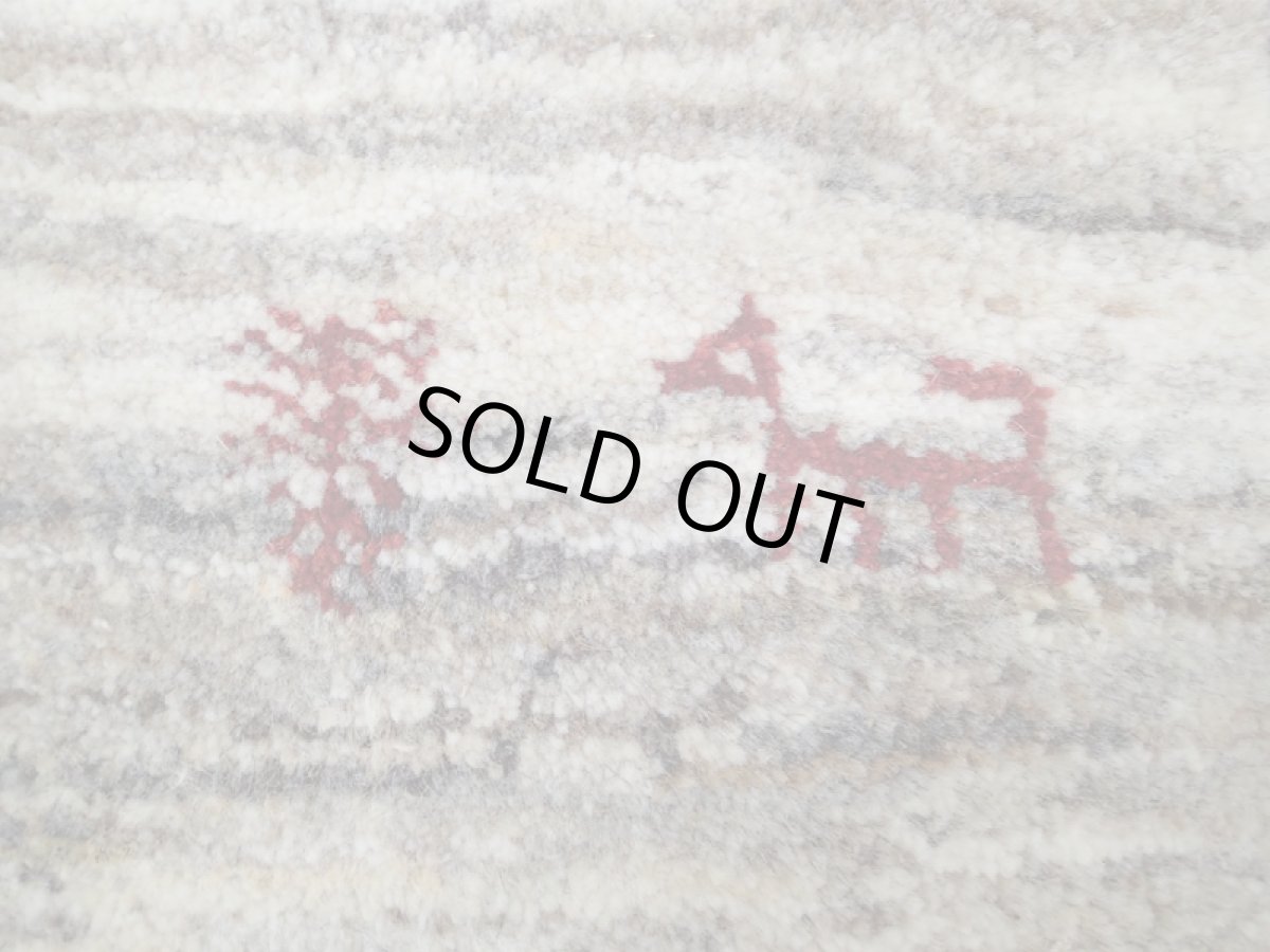 画像4: 玄関マットサイズギャッベ_C102_Gabbeh_87x61 (4)