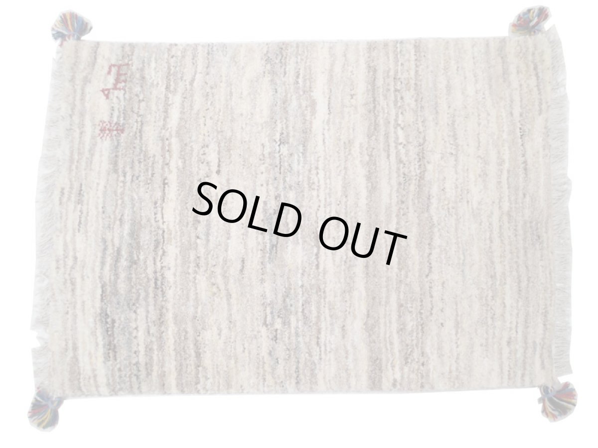 画像2: 玄関マットサイズギャッベ_C102_Gabbeh_87x61 (2)