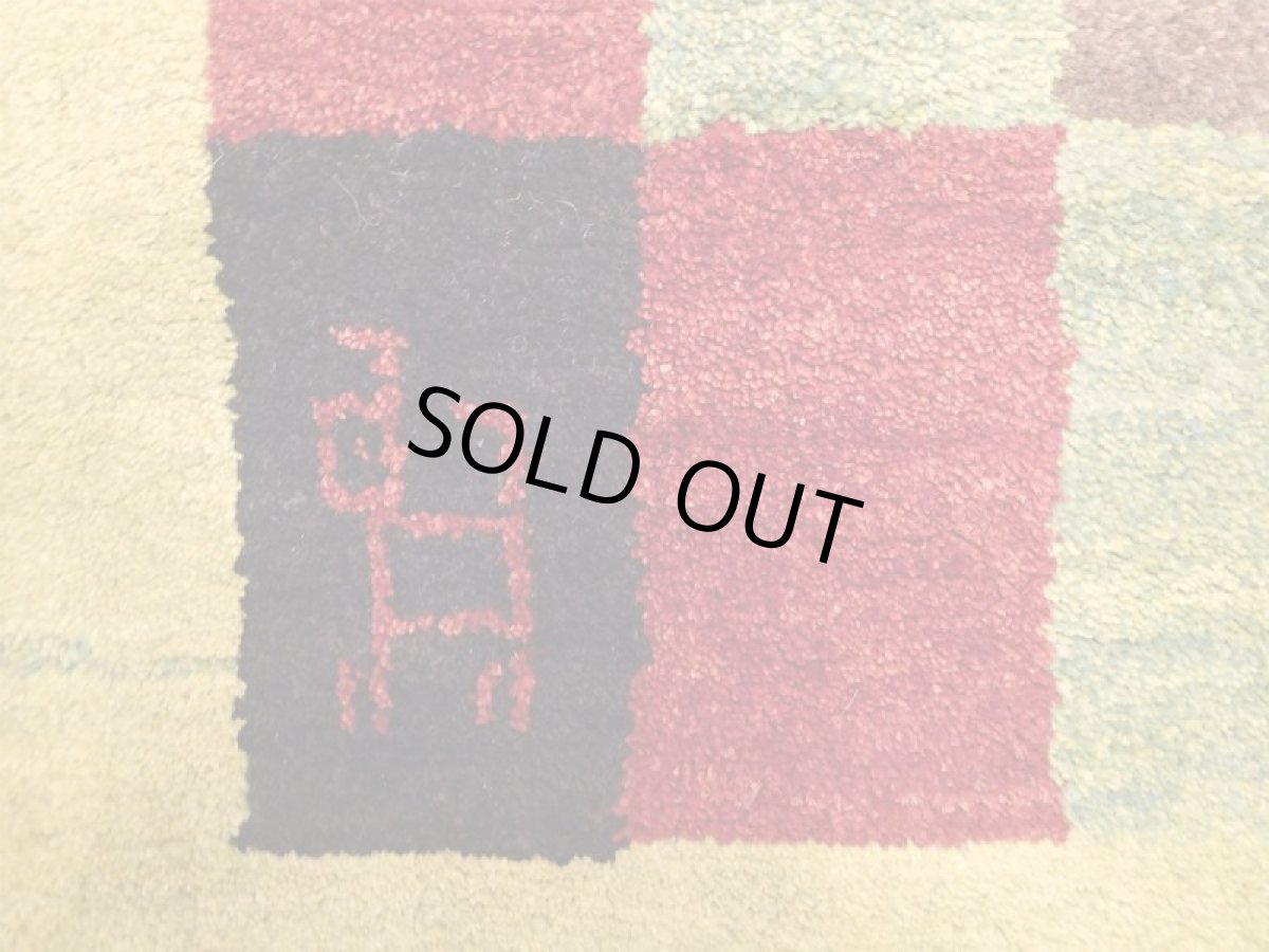 画像4: 玄関マットサイズギャッベ_C106_Gabbeh_85x57 (4)