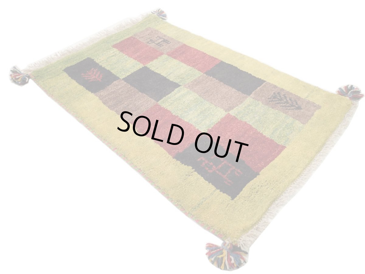 画像3: 玄関マットサイズギャッベ_C106_Gabbeh_85x57 (3)