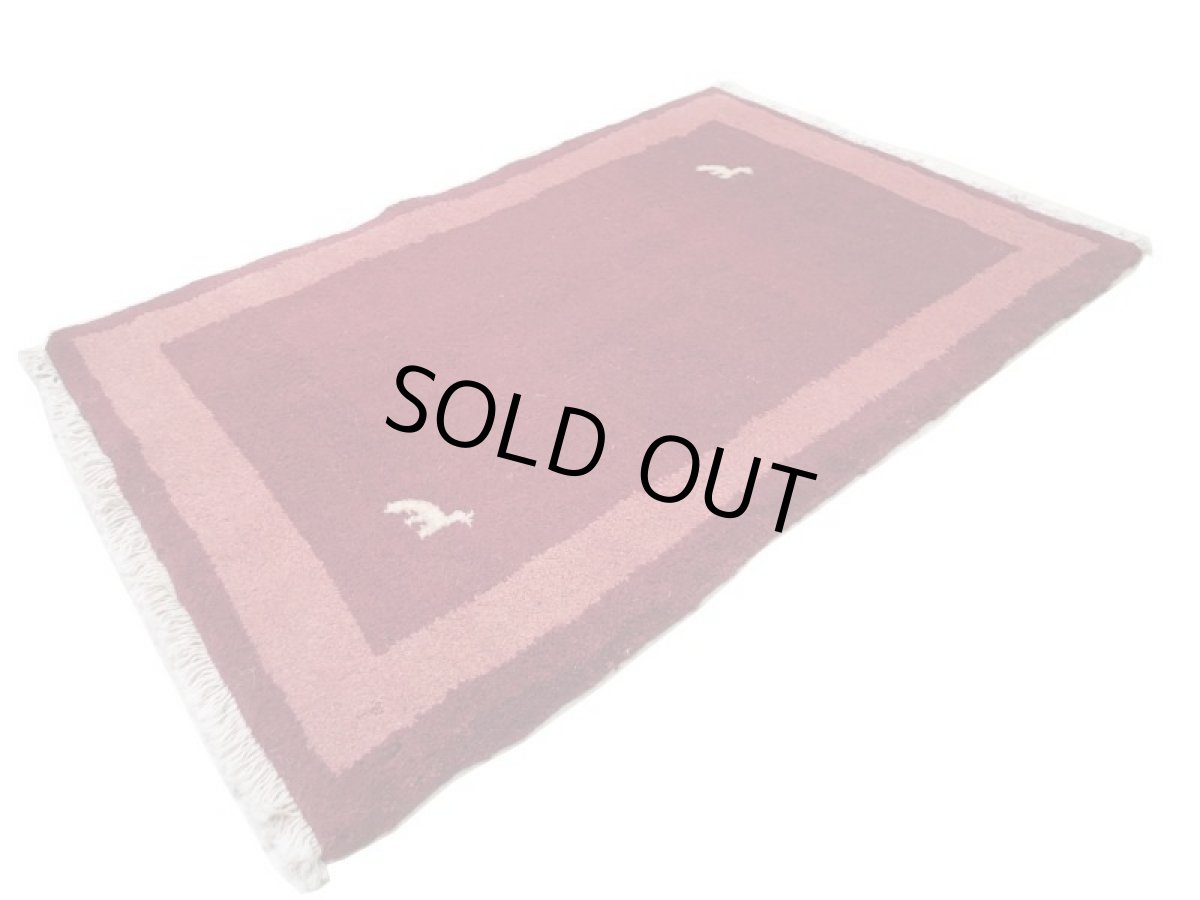 画像3: 玄関マットサイズギャッベ_C70_Gabbeh_83x57 (3)