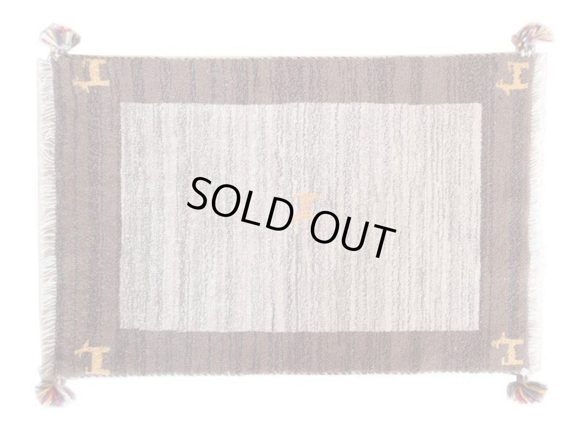 画像2: 玄関マットサイズギャッベ_C75_Gabbeh_91x61 (2)