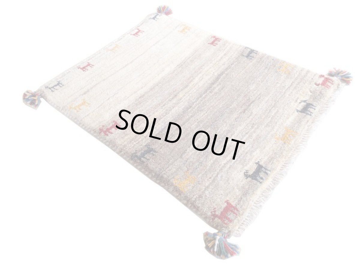 画像3: 玄関マットサイズギャッベ_C82_Gabbeh_76x60 (3)