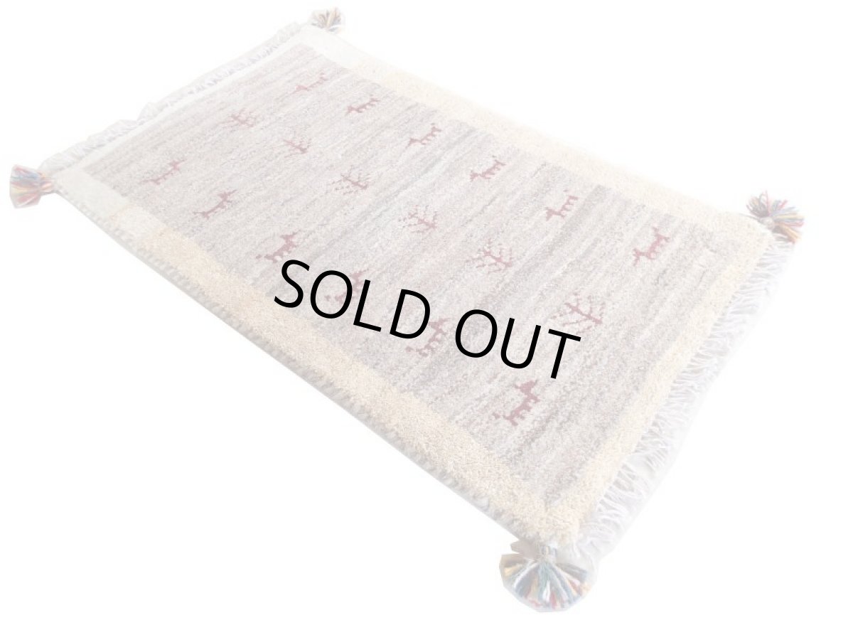 画像3: 玄関マットサイズギャッベ_C79_Gabbeh_84x51 (3)