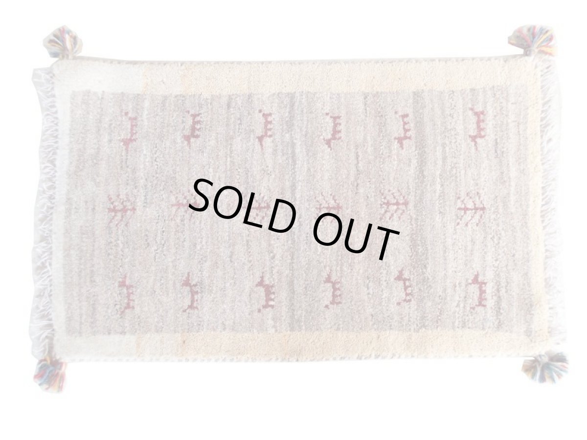 画像2: 玄関マットサイズギャッベ_C79_Gabbeh_84x51 (2)