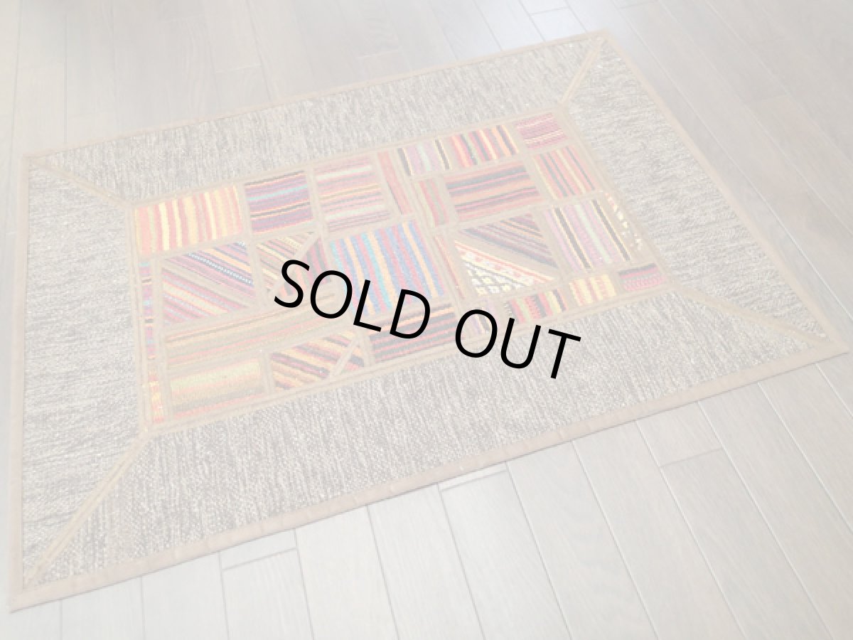 画像3: キリムジャジムパッチワークラグ玄関マットサイズ1760_93x63 (3)