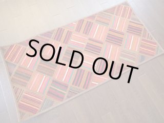 【現地買付】⑩キリムのパッチワークラグ イラン製 新品 現地買付】⑩キリムのパッチワークラグ イラン製 新品 ラグ
