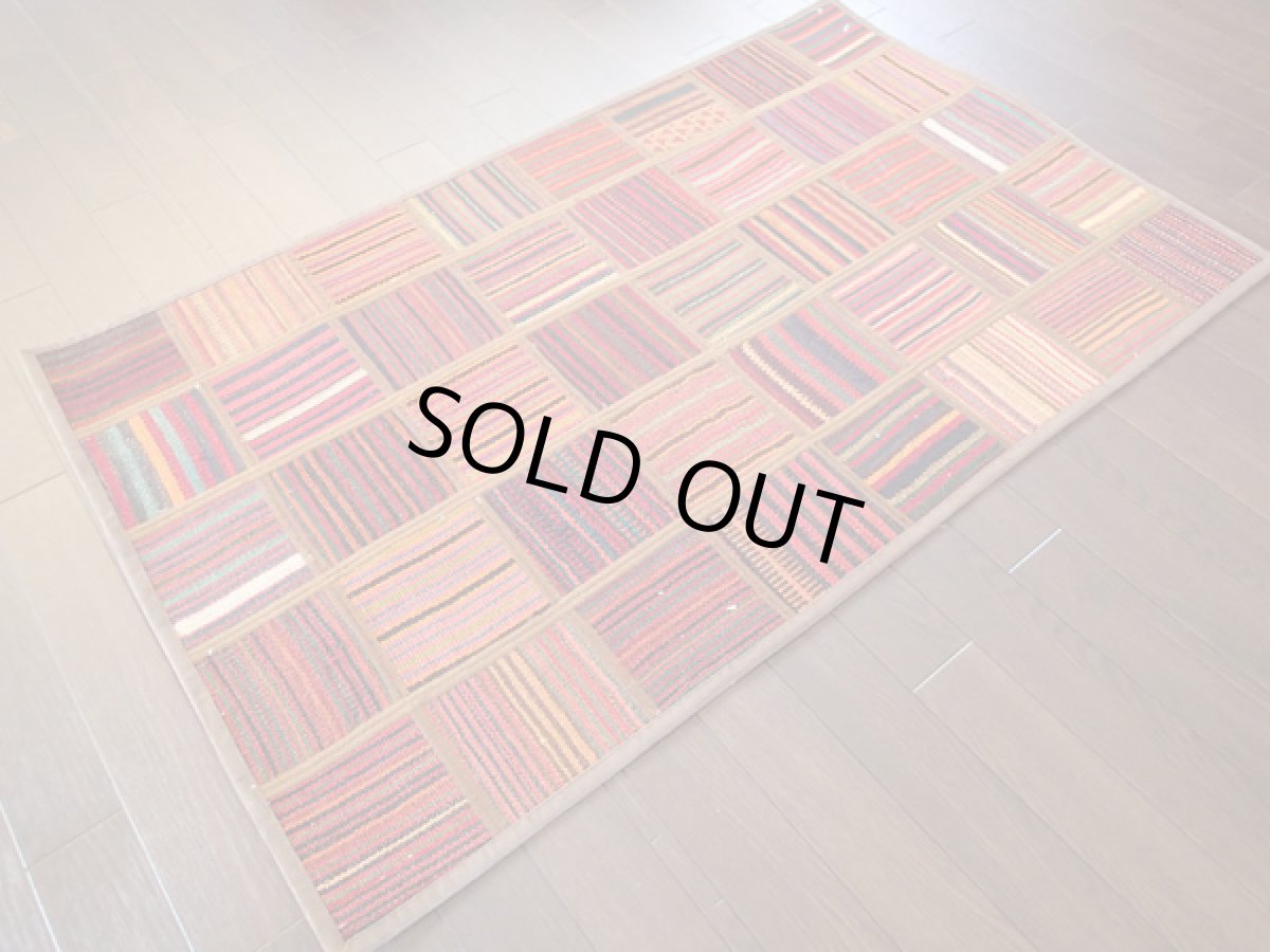 画像3: キリムパッチワークラグ_アクセントラグサイズ (3)