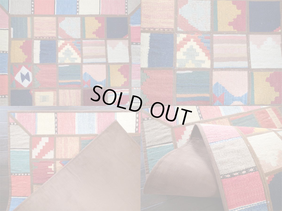 画像4: ギャッベキリムジャジムパッチワークラグ_センターラグサイズ5307_148×102 (4)