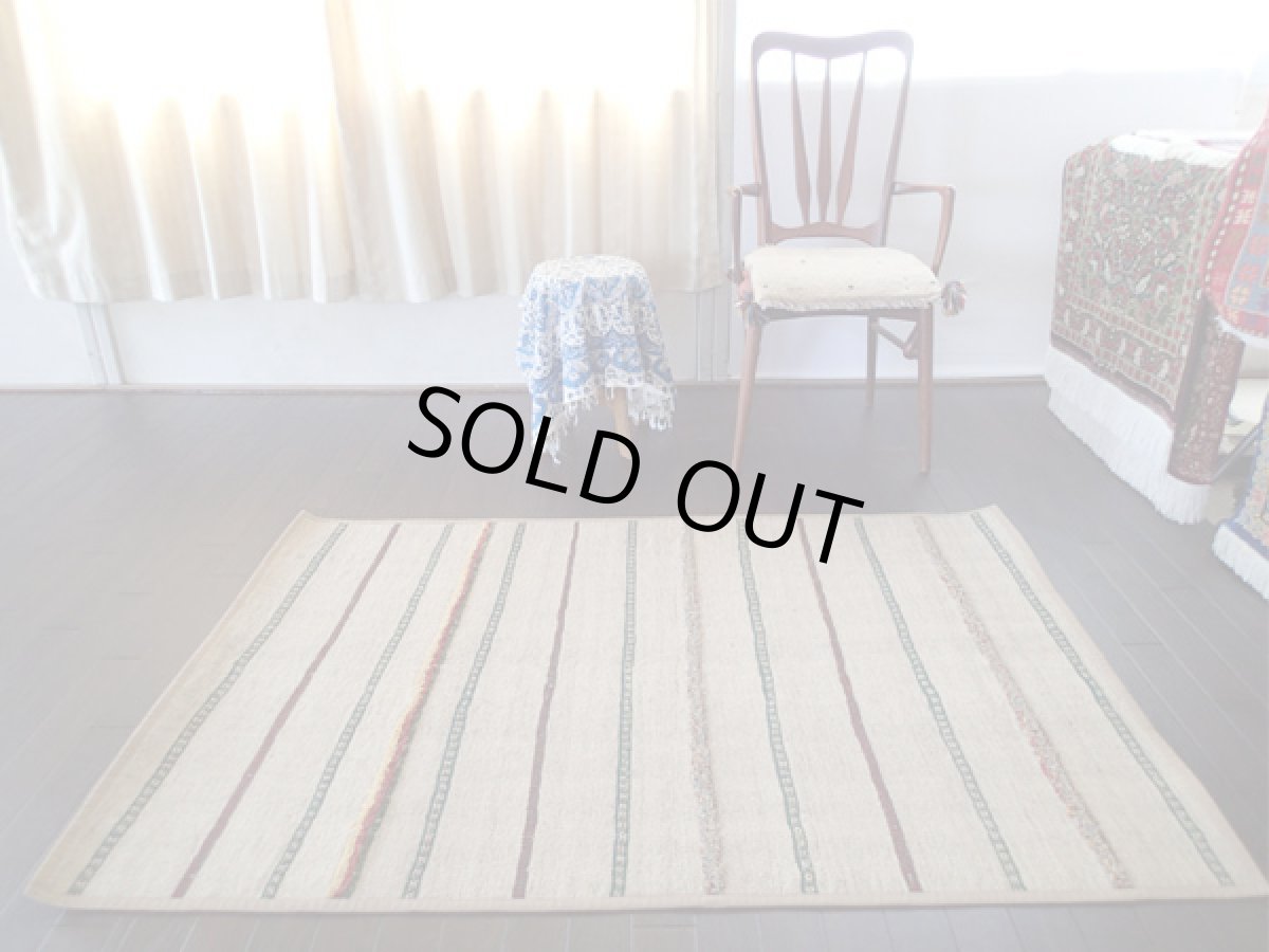 画像2: ギャッベキリムジャジムパッチワークラグ_センターラグサイズ1545c_153×101 (2)