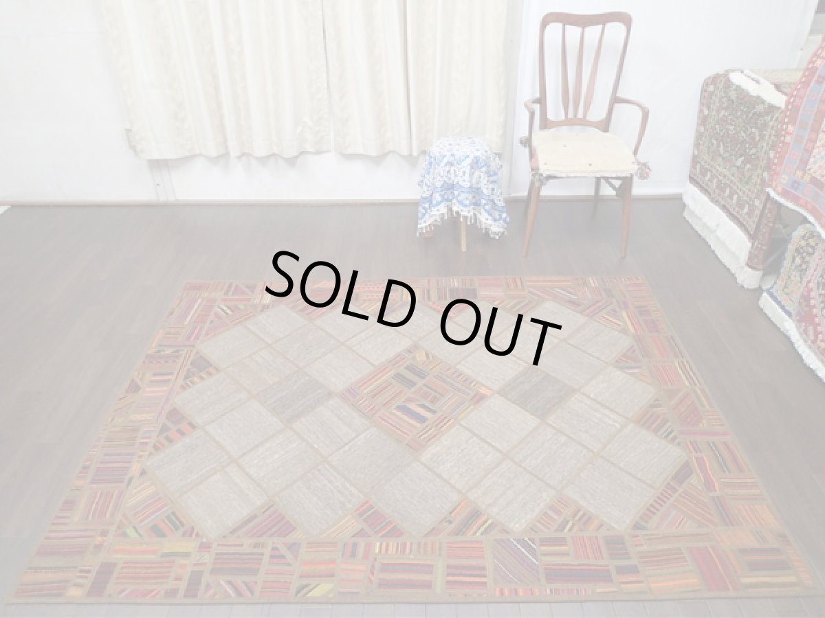 画像2: キリムジャジムパッチワークラグ1791_202×148 (2)