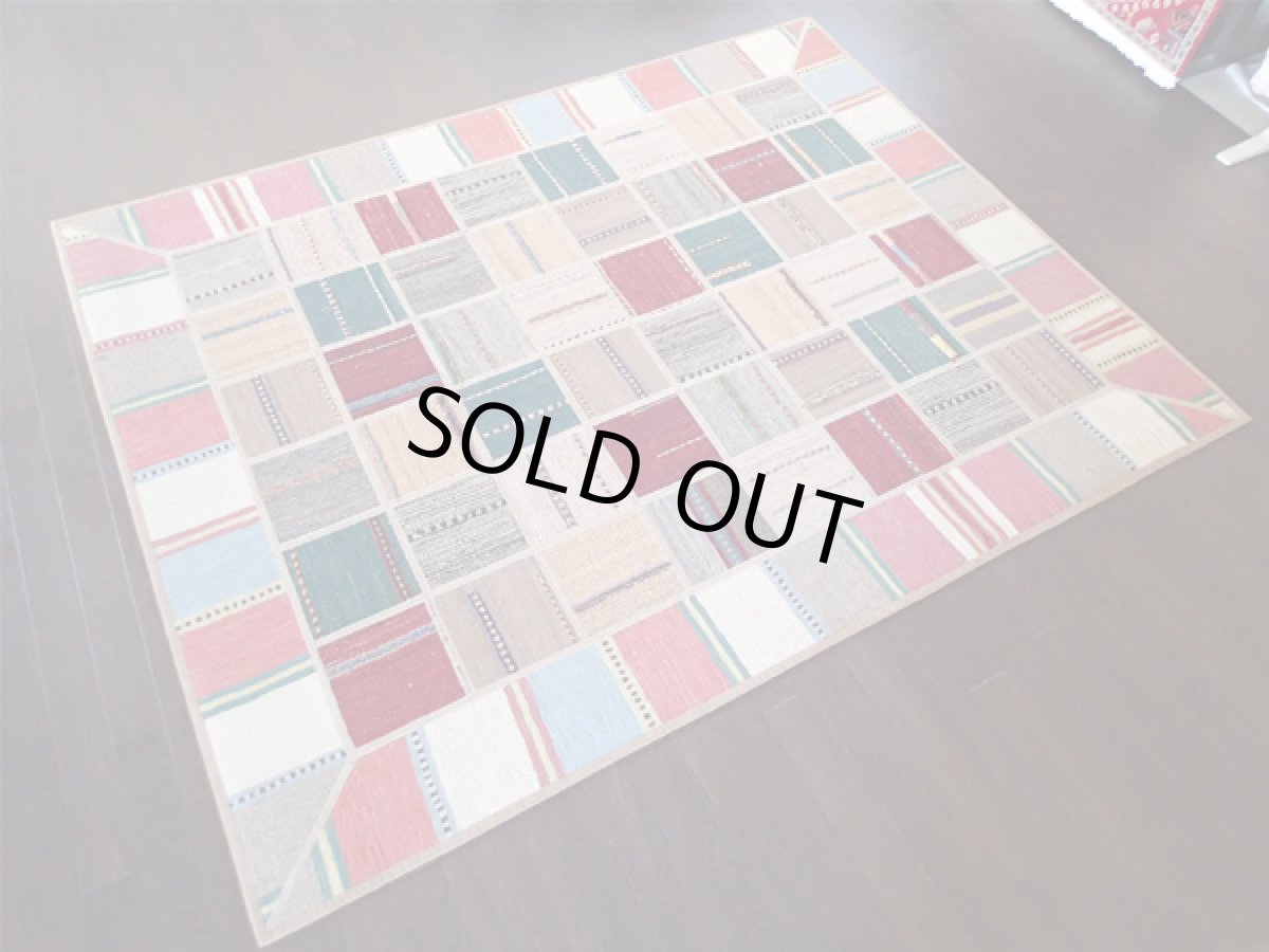 画像3: ギャッベキリムジャジムパッチワークラグ_センターラグサイズ1588_198×158 (3)