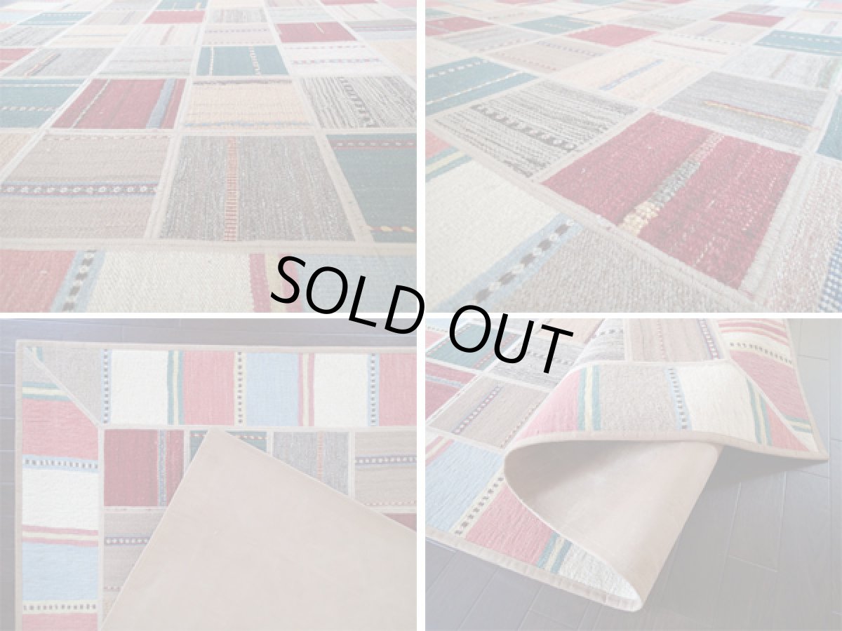 画像4: ギャッベキリムジャジムパッチワークラグ_センターラグサイズ1588_198×158 (4)