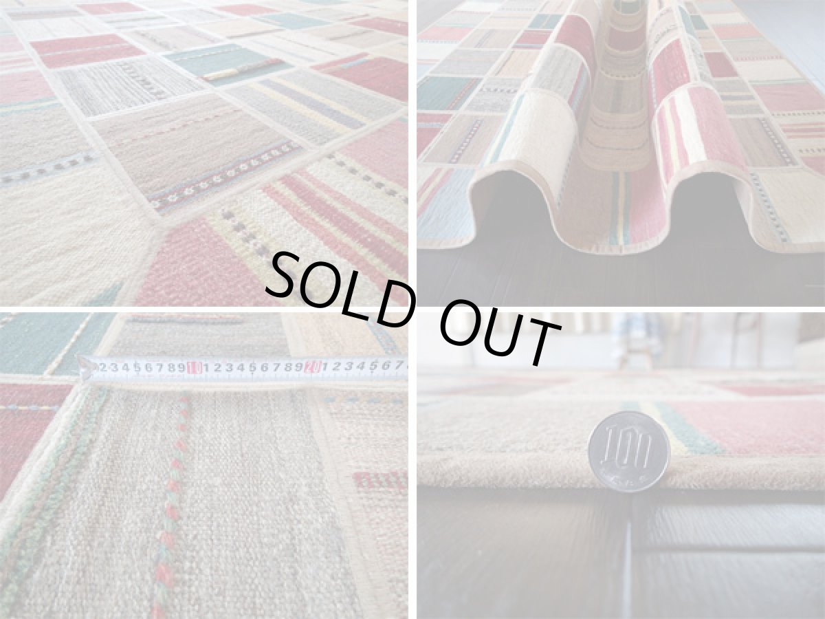 画像5: ギャッベキリムジャジムパッチワークラグ_センターラグサイズ1588_198×158 (5)