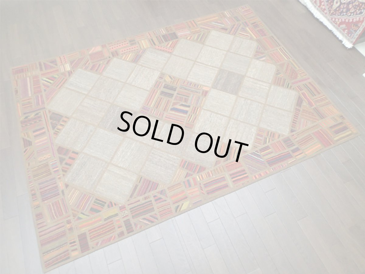 画像3: キリムジャジムパッチワークラグ1791_202×148 (3)