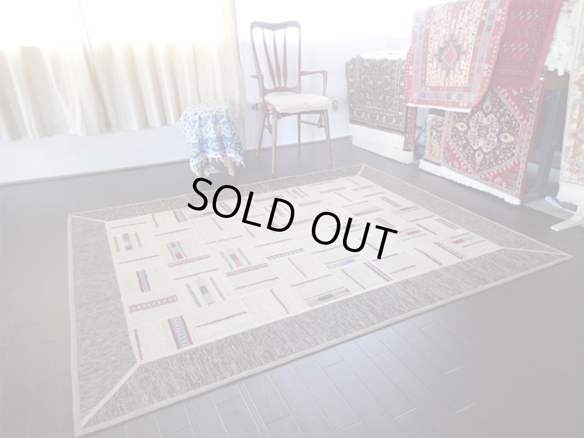 画像2: ギャッベキリムジャジムパッチワークラグ_センターラグサイズ1630_194×157 (2)