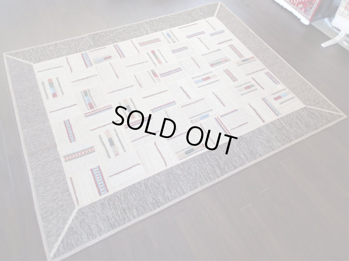 画像3: ギャッベキリムジャジムパッチワークラグ_センターラグサイズ1630_194×157 (3)