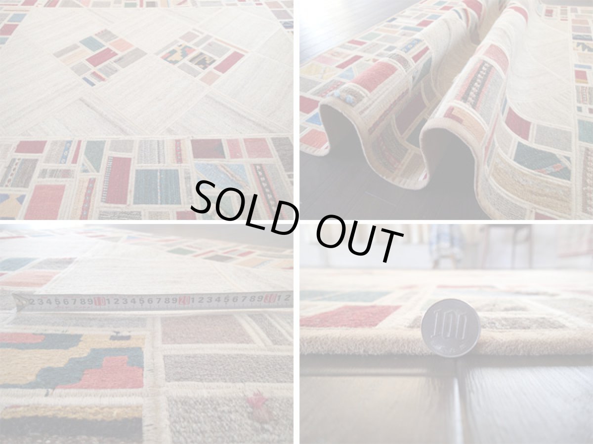 画像5: ギャッベキリムジャジムパッチワークラグ_センターラグサイズ1790_182×141 (5)