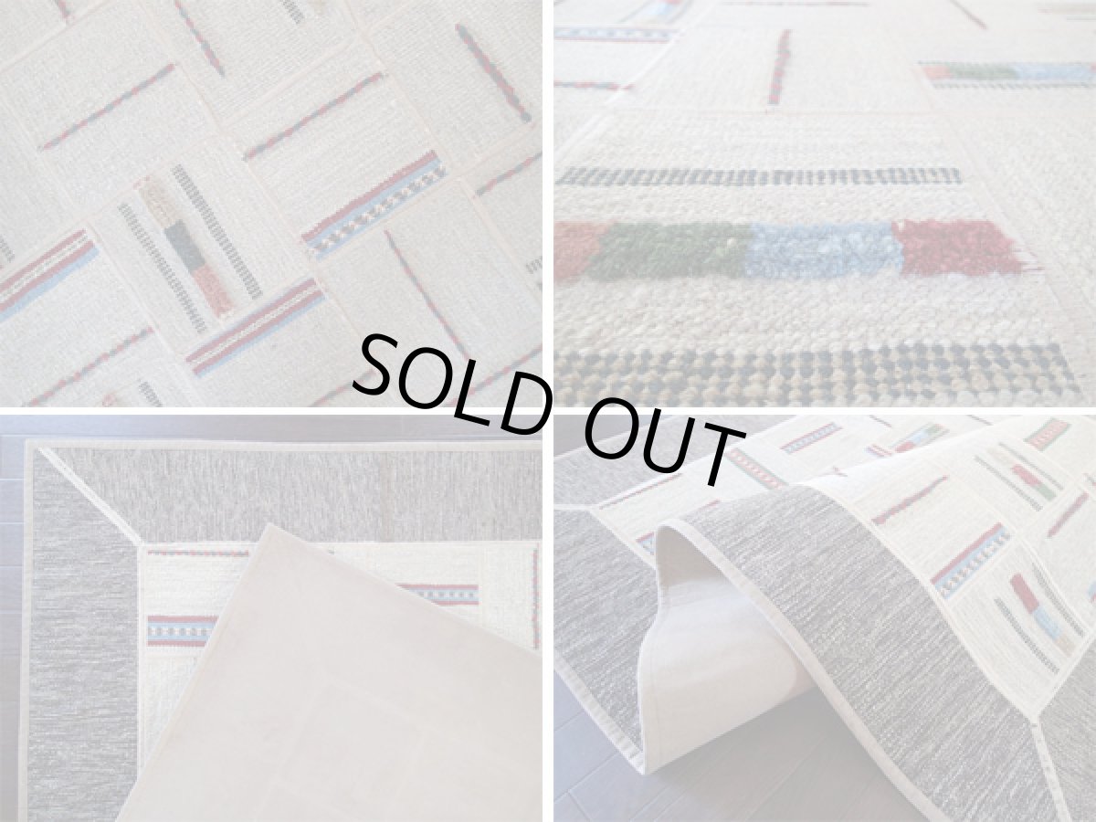 画像4: ギャッベキリムジャジムパッチワークラグ_センターラグサイズ1630_194×157 (4)