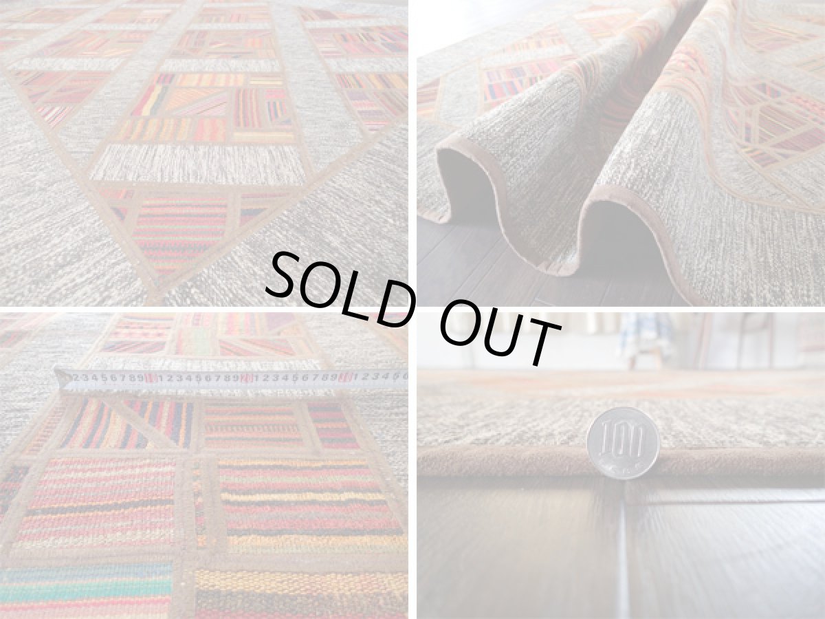 画像5: キリムジャジムパッチワークラグ1794_205×151 (5)