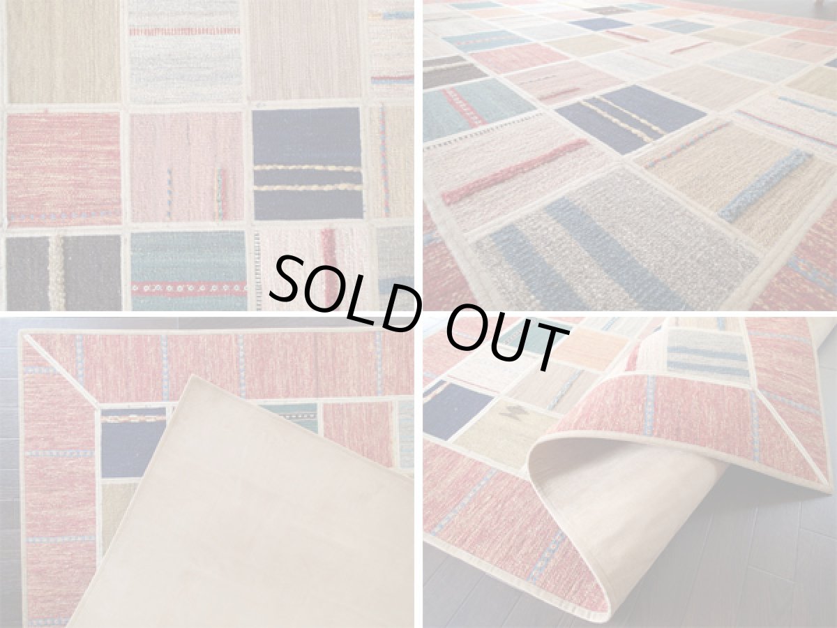 画像4: ギャッベキリムジャジムパッチワークラグ_センターラグサイズ5379_197×157 (4)