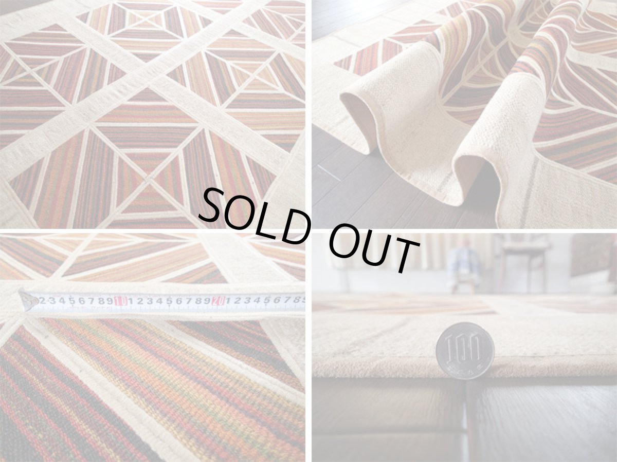 画像5: キリムジャジムパッチワークラグ_センターラグサイズ5442_202×144 (5)