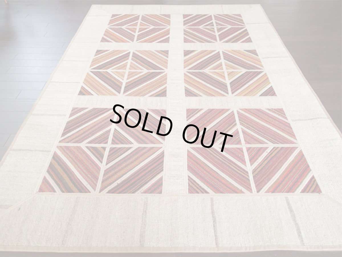 画像3: キリムジャジムパッチワークラグ_センターラグサイズ5442_202×144 (3)