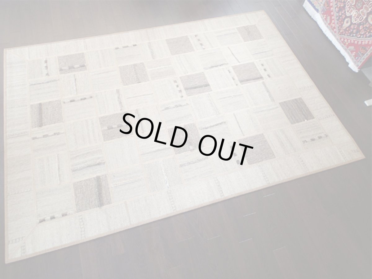 画像3: ギャッベジャジムパッチワークラグ_センターラグサイズ5475_208×147 (3)