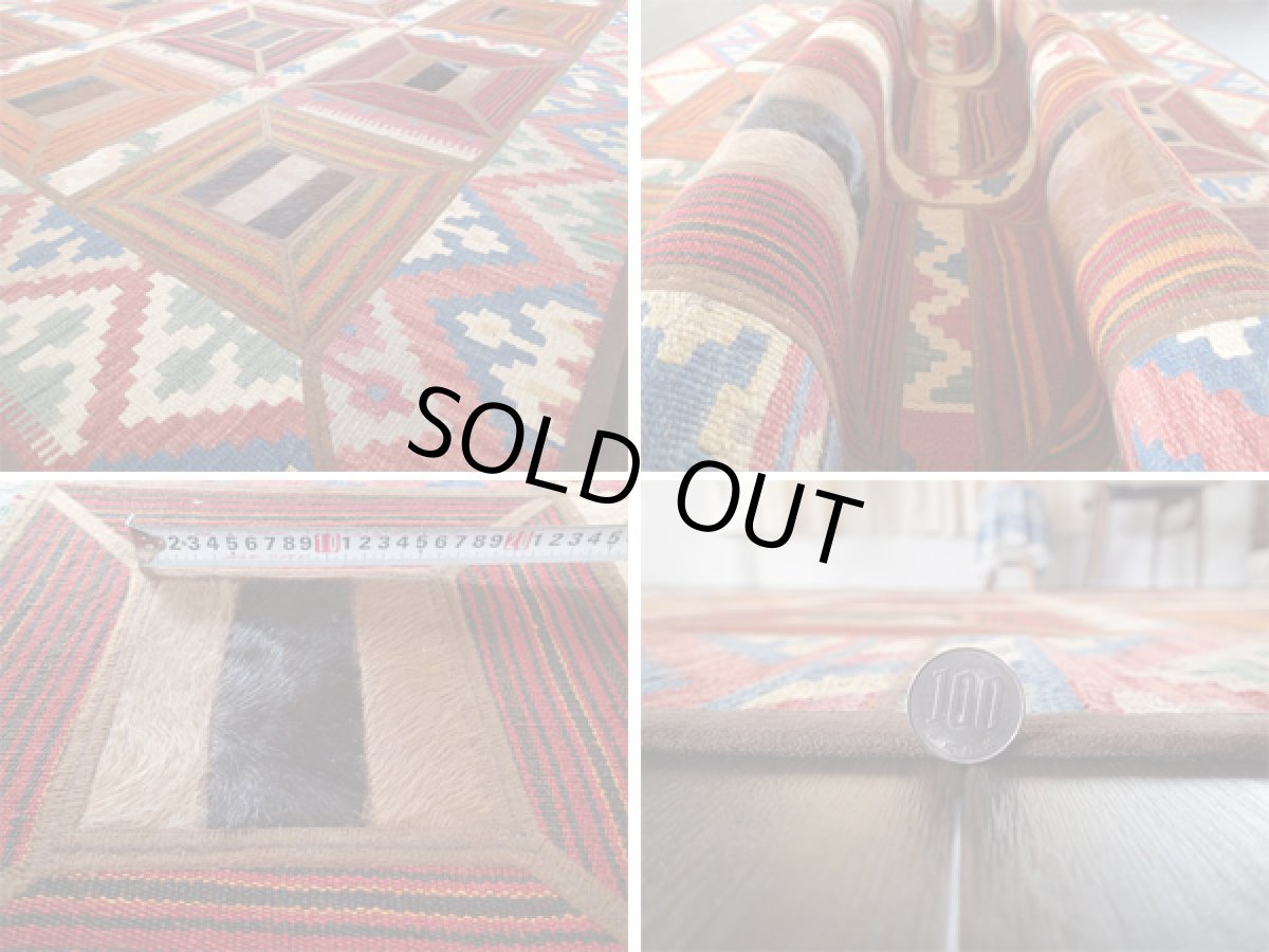 画像5: キリムジャジムパッチワークラグ_センターラグサイズ6314_192×150 (5)