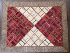 画像1: ペルシャ絨毯ギャッベキリムジャジムパッチワークラグ_センターラグサイズ5476_177×135 (1)