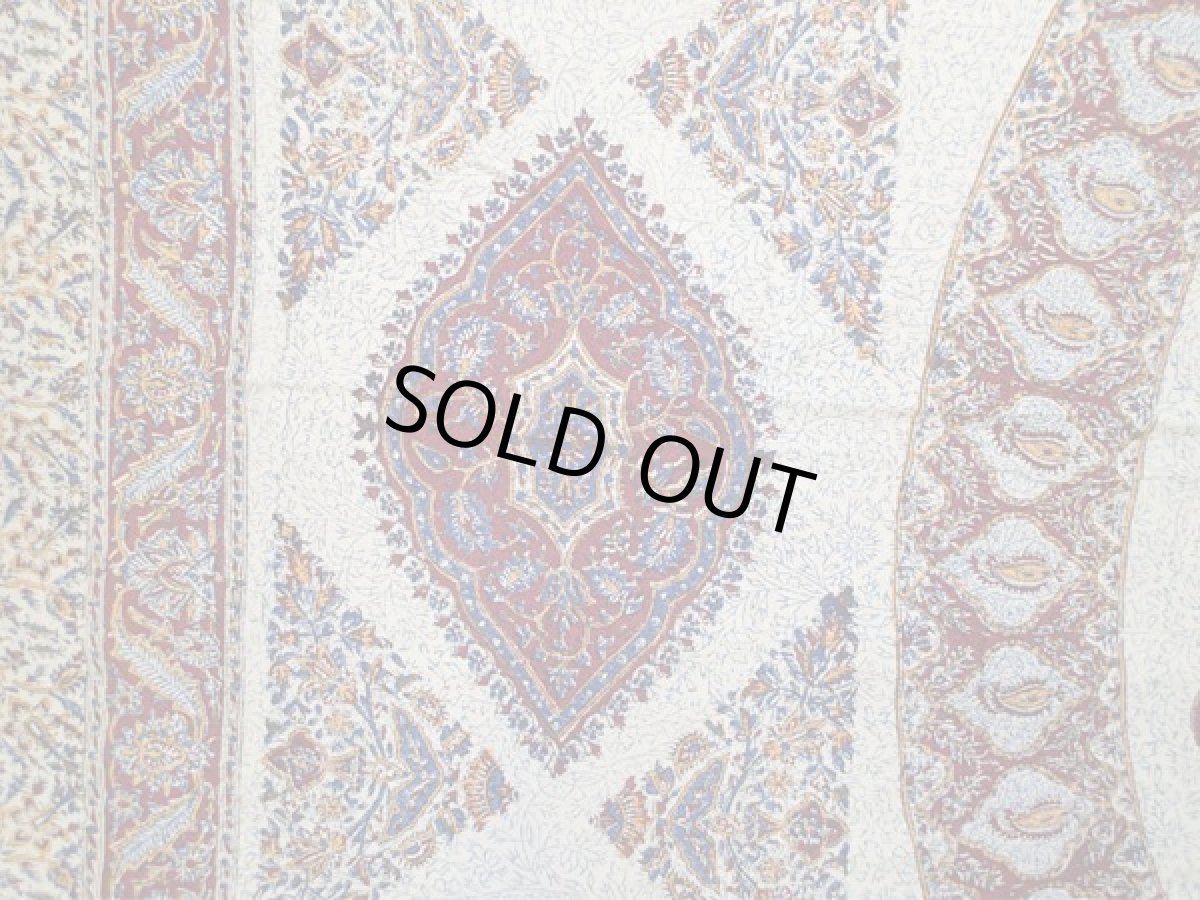 画像4: ペルシャ更紗(さらさ)ガラムカール_ペイズリー2_マルチカバー_220×280 (4)