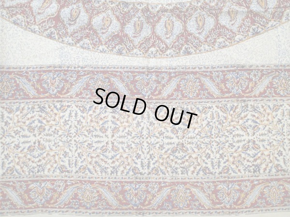 画像3: ペルシャ更紗(さらさ)ガラムカール_ペイズリー2_マルチカバー_220×280 (3)