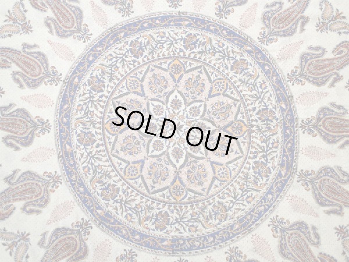 画像3: ペルシャ更紗(さらさ)ガラムカール_ペイズリー1_マルチカバー_220×280 (3)