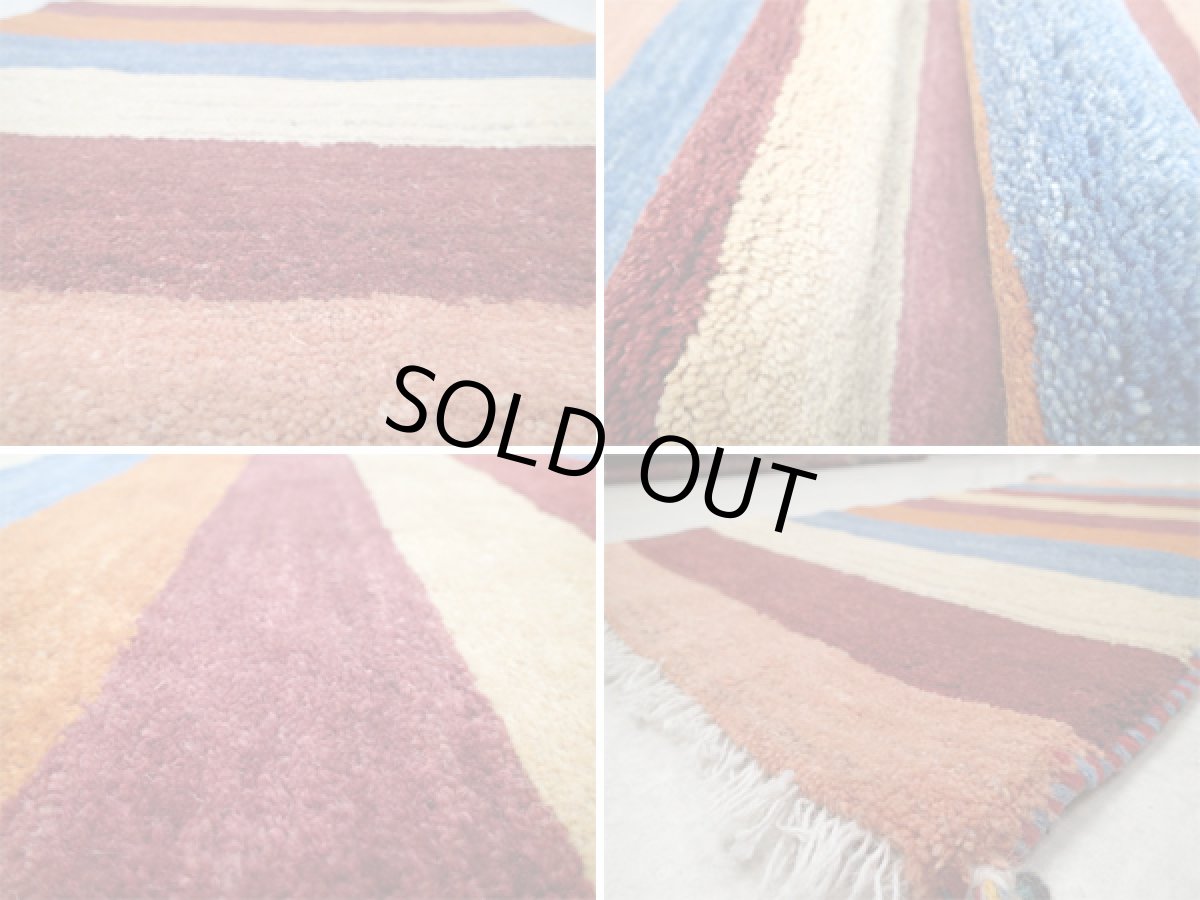 画像4: 玄関マットサイズギャッベ_C77_Gabbeh_95x55 (4)