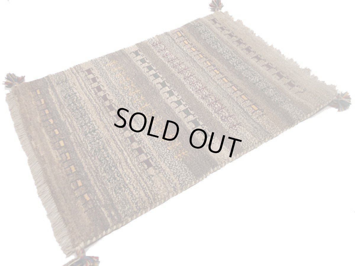 画像2: 玄関マットサイズギャッベ_C73_Gabbeh_86x62 (2)