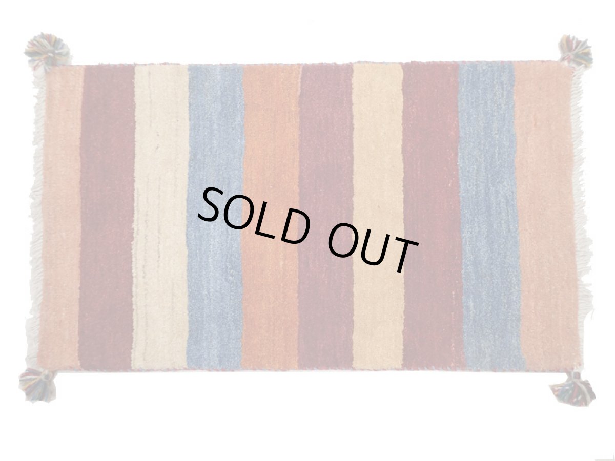 画像2: 玄関マットサイズギャッベ_C77_Gabbeh_95x55 (2)