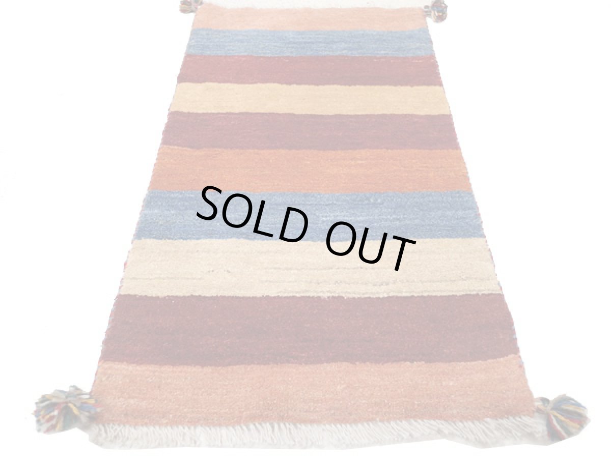 画像3: 玄関マットサイズギャッベ_C77_Gabbeh_95x55 (3)